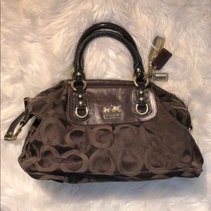 COACH MADISON SABRINA BROWN SATCHEL/HANDBAG